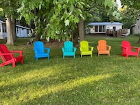 At the lake near fire pit!