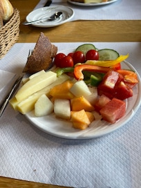 Fresh local fare. Boiled egg not pictured.