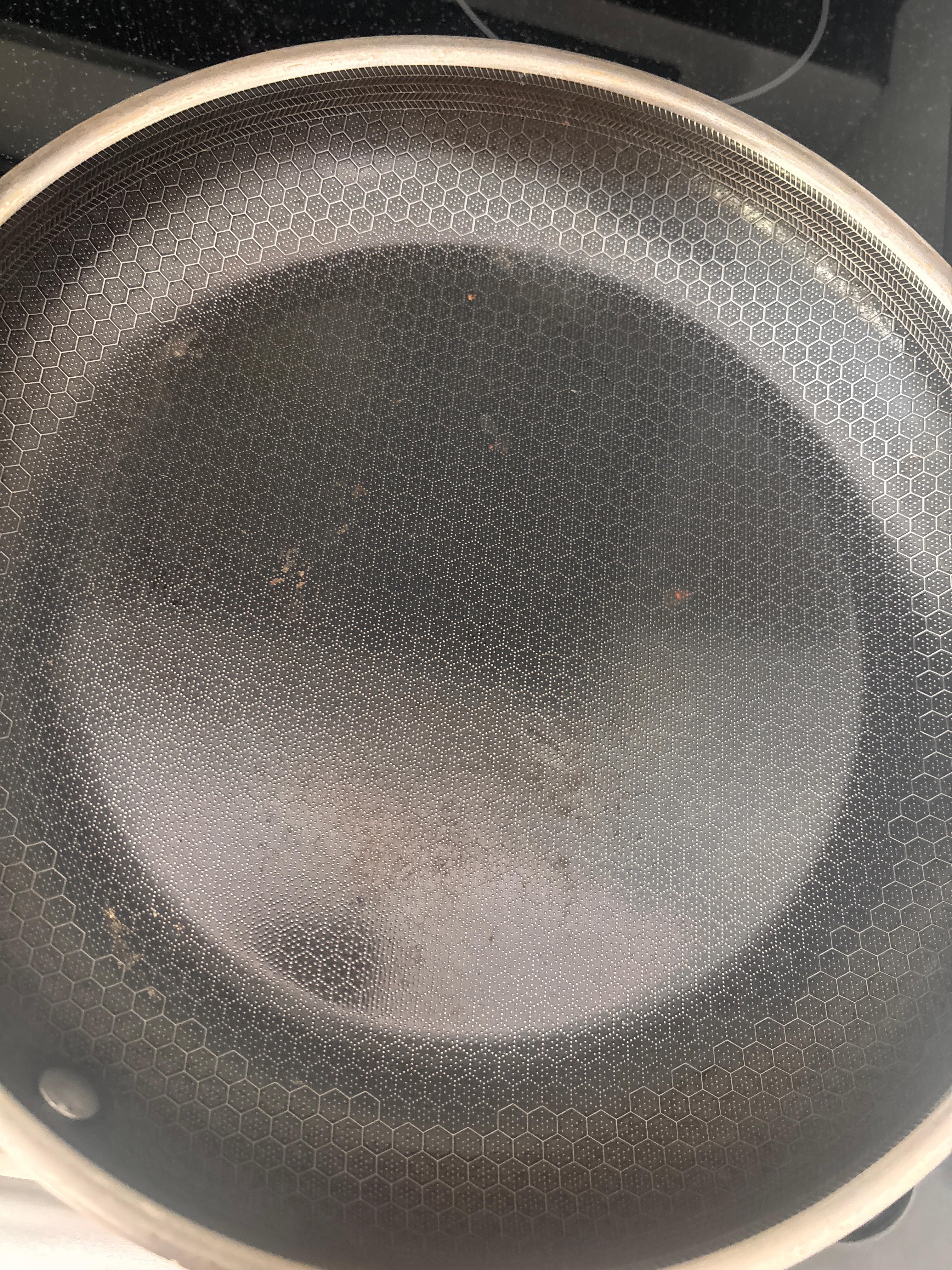 Dirty pans and the dishes had crumbs and sticky stuff in them. 