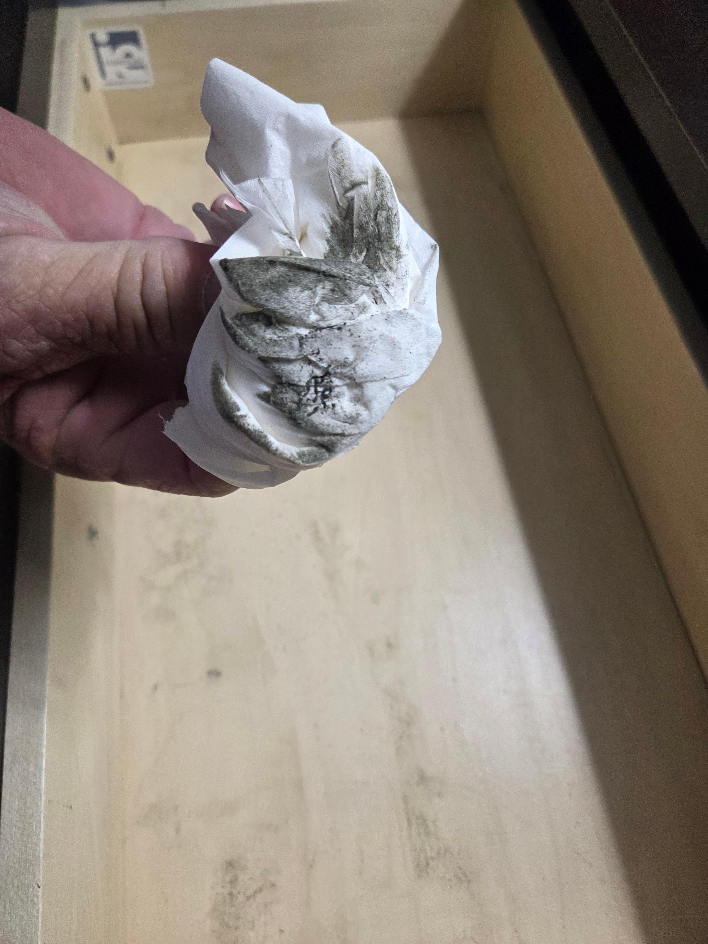 Inside nightstand drawer. Couldn't use
Room #104