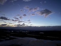 sun set from driveway