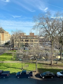 This was looking out the window in our room