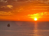 Sunset view from 9th floor balcony.🥰🥰