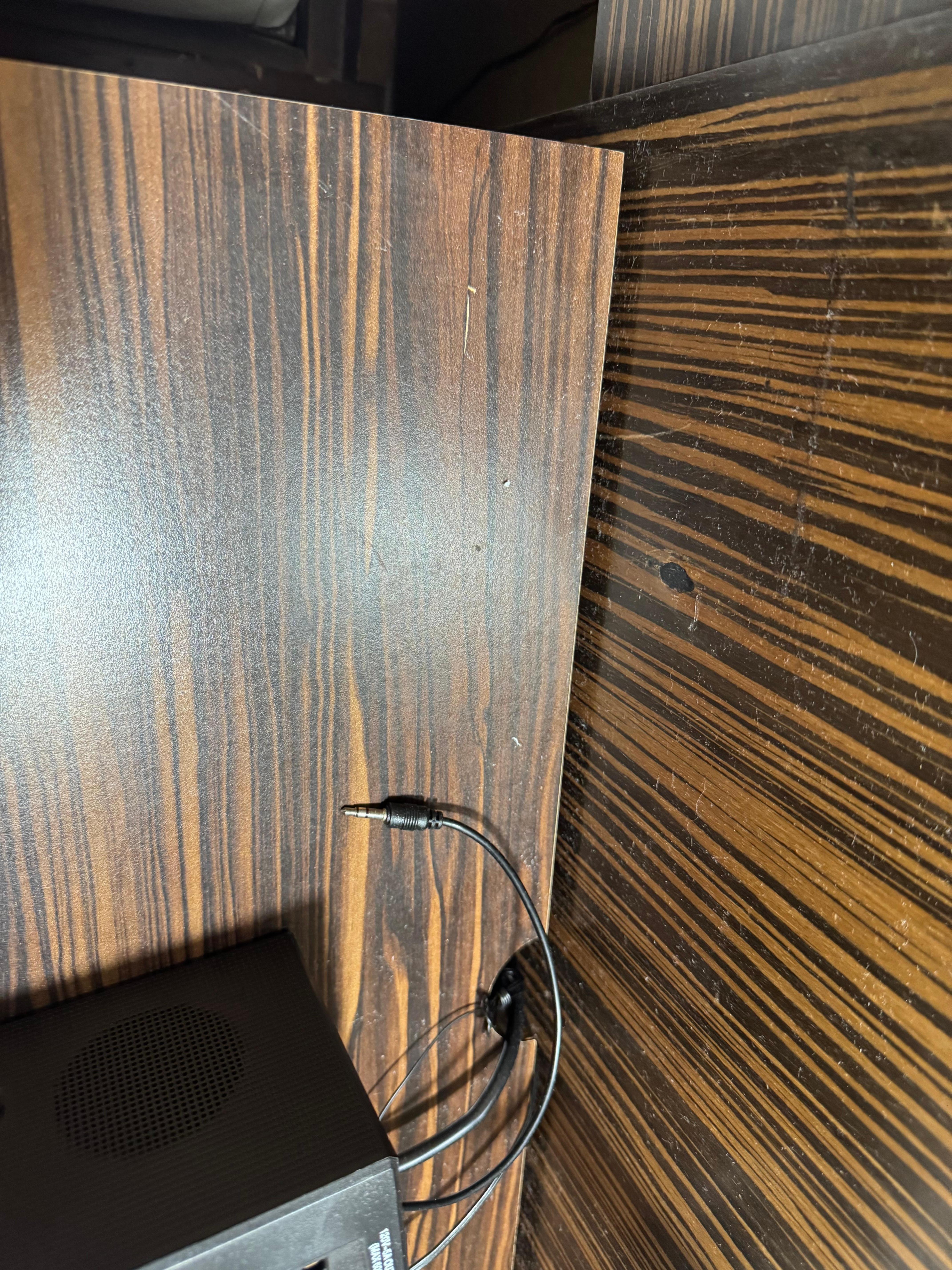 They were already crumbs and dirt on the table.