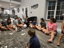 Saran wrap game - fun by all with lots of prizes