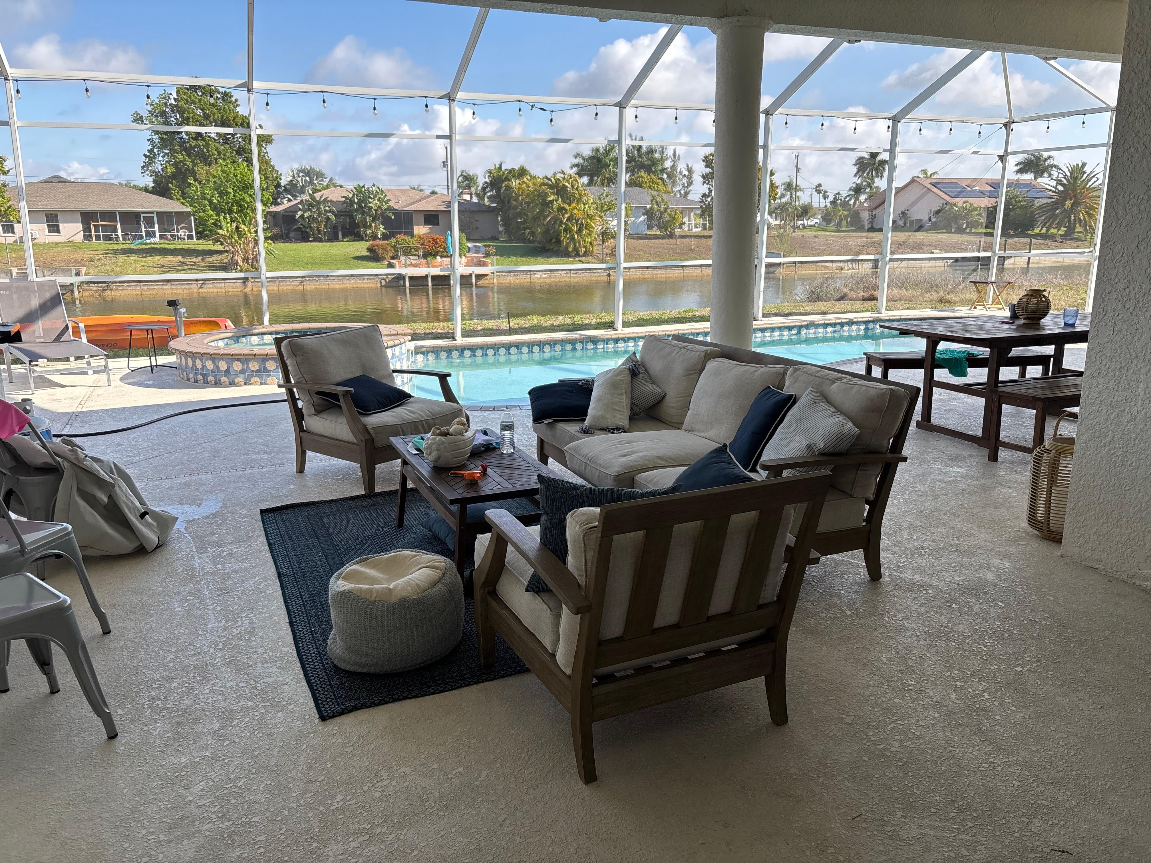 Outside seating area