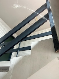 Hair hanging off staircase