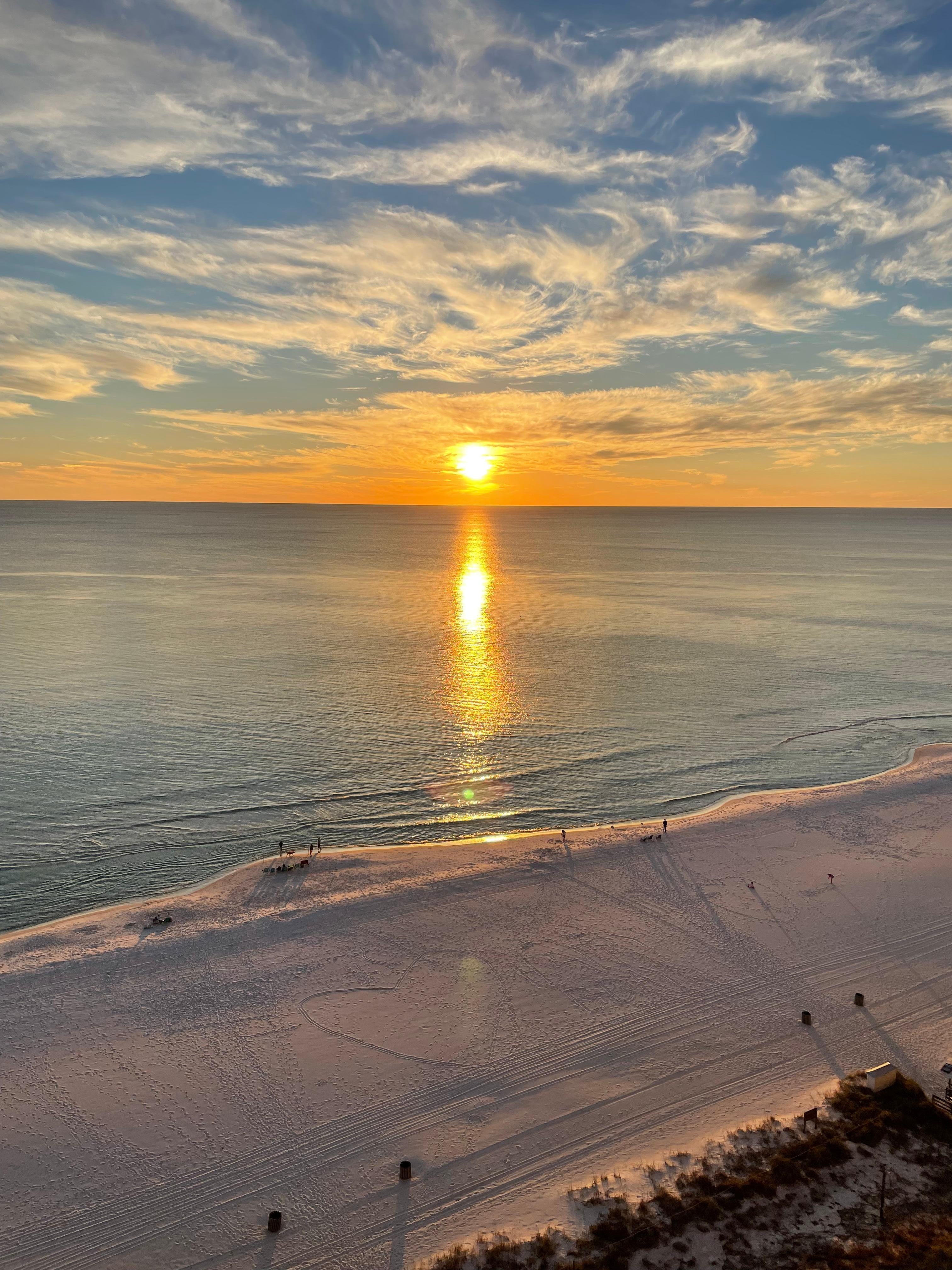 Sunset view from the condo.