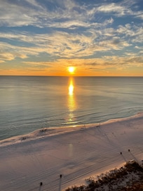 Sunset view from the condo.