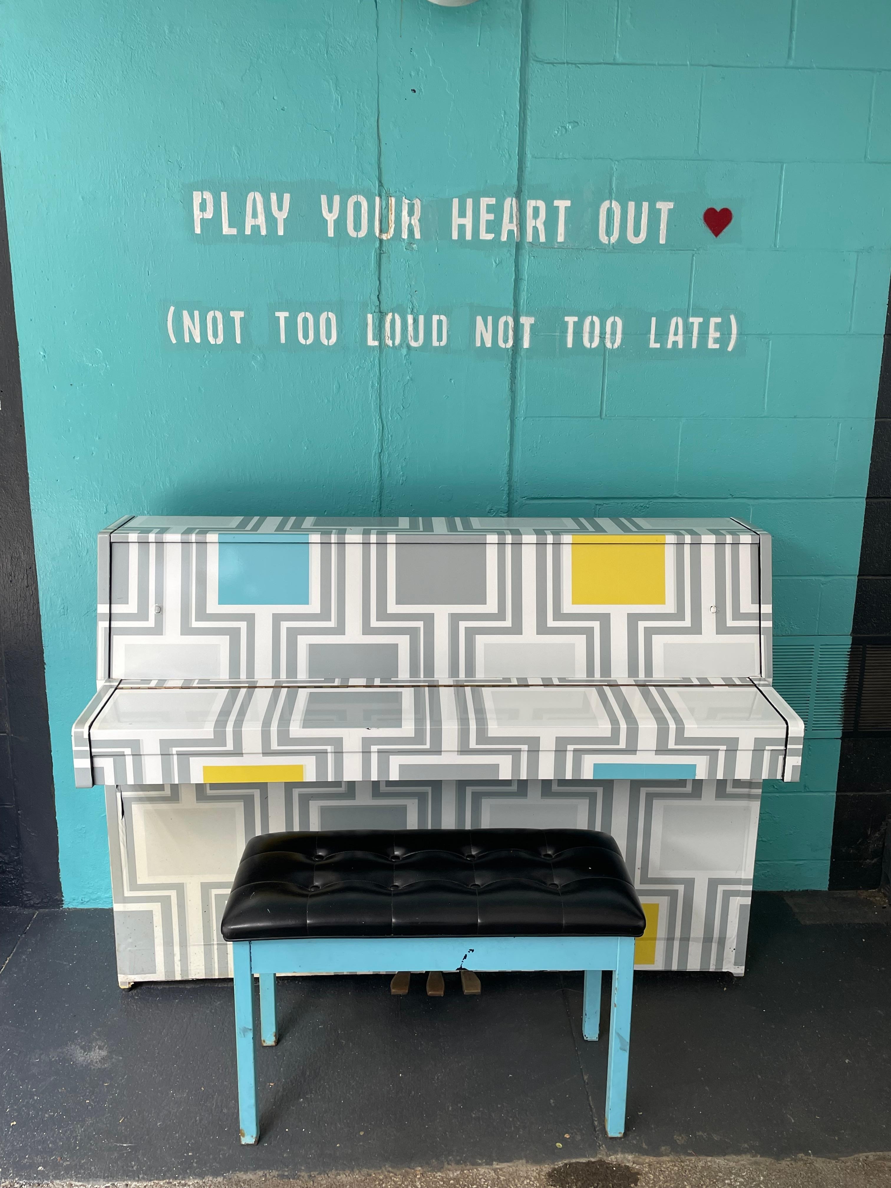 Courtyard piano