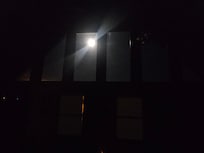 The windows during full moon.
