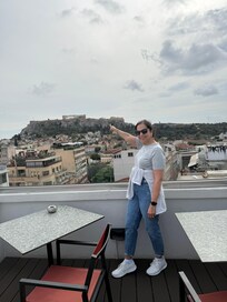 7th floor view of the Acropolis.