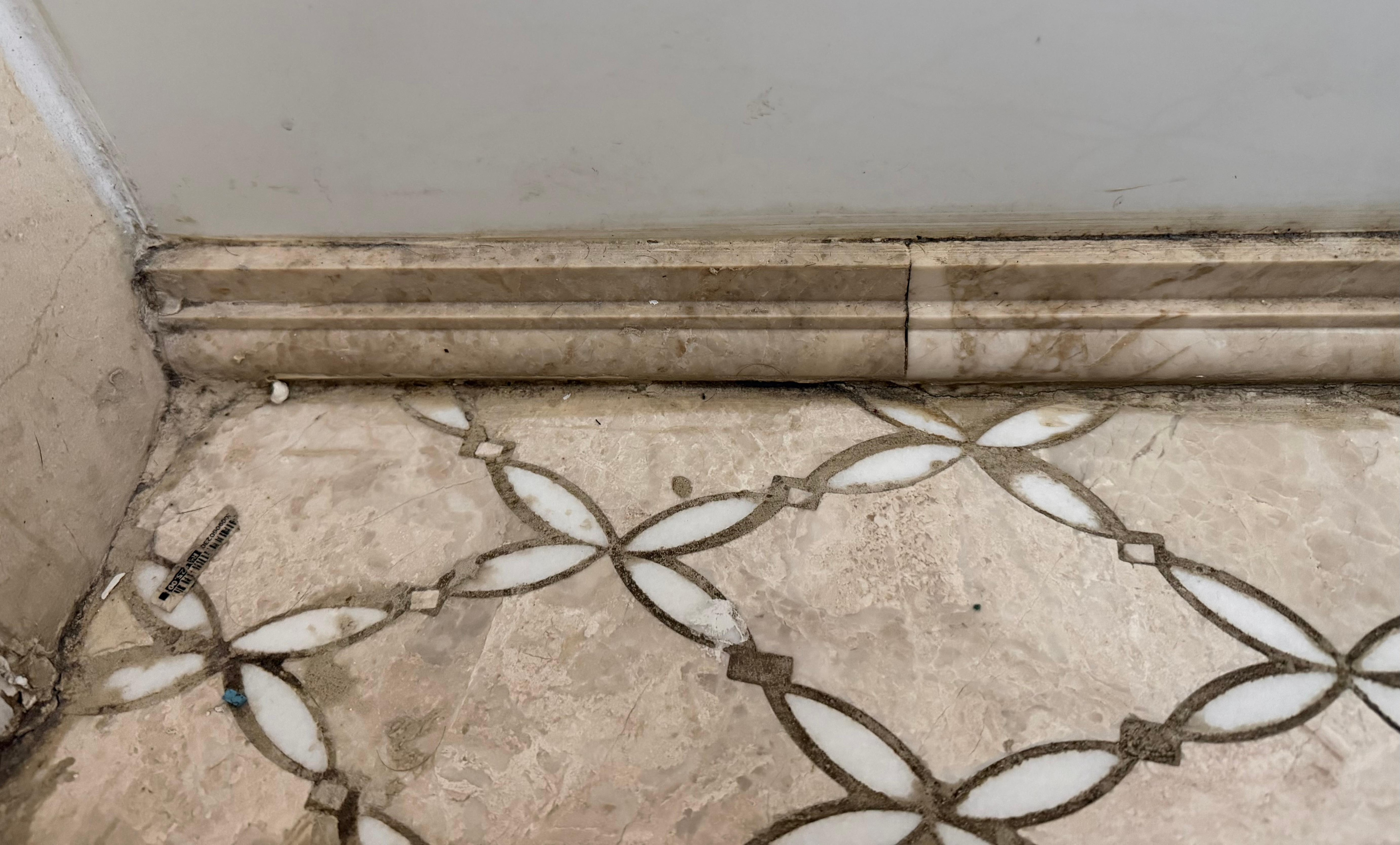 This is the base of the shower and the bathroom floor 