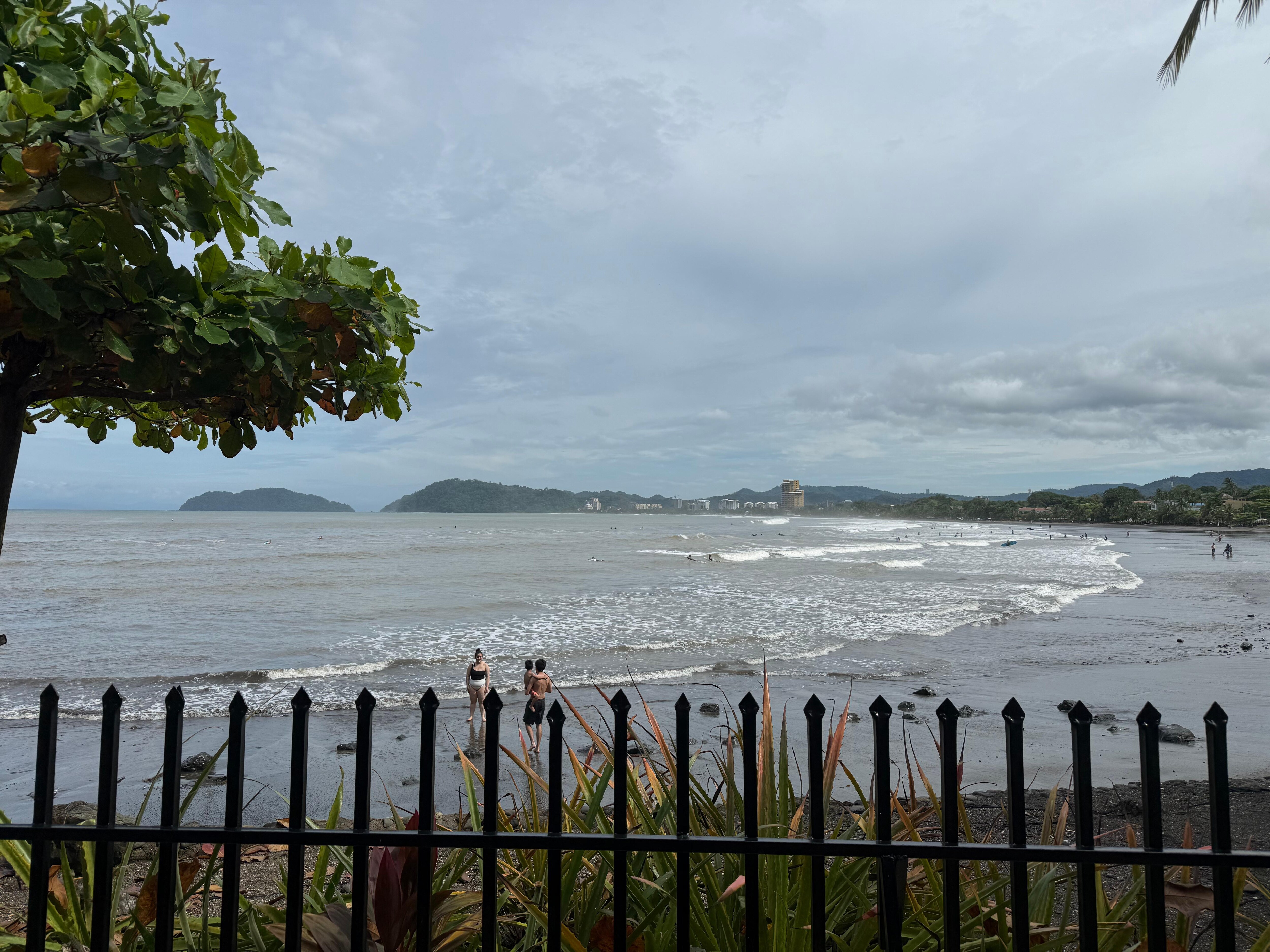 View of the beach from the house