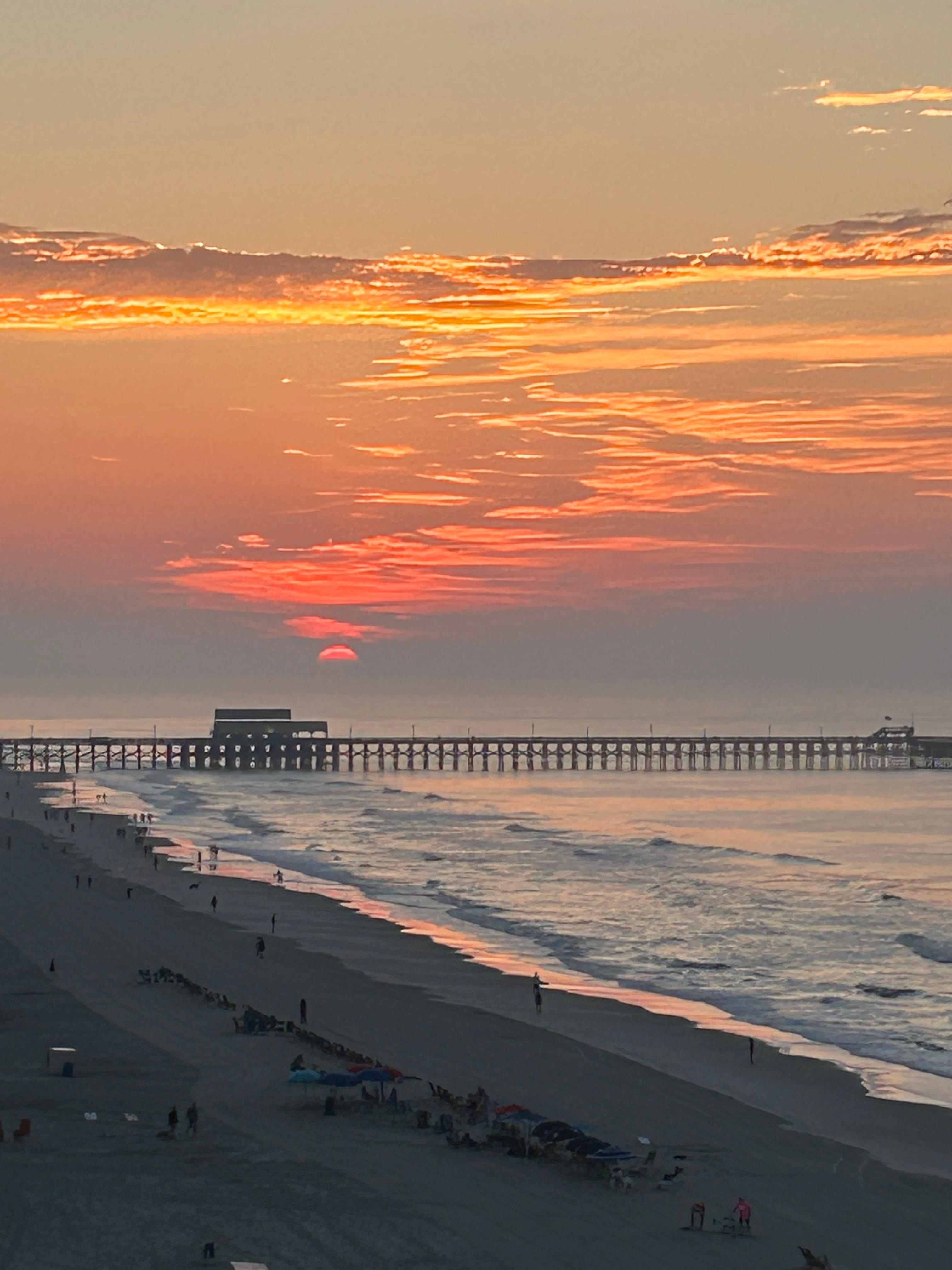 View of Sunrise off our balcony. 