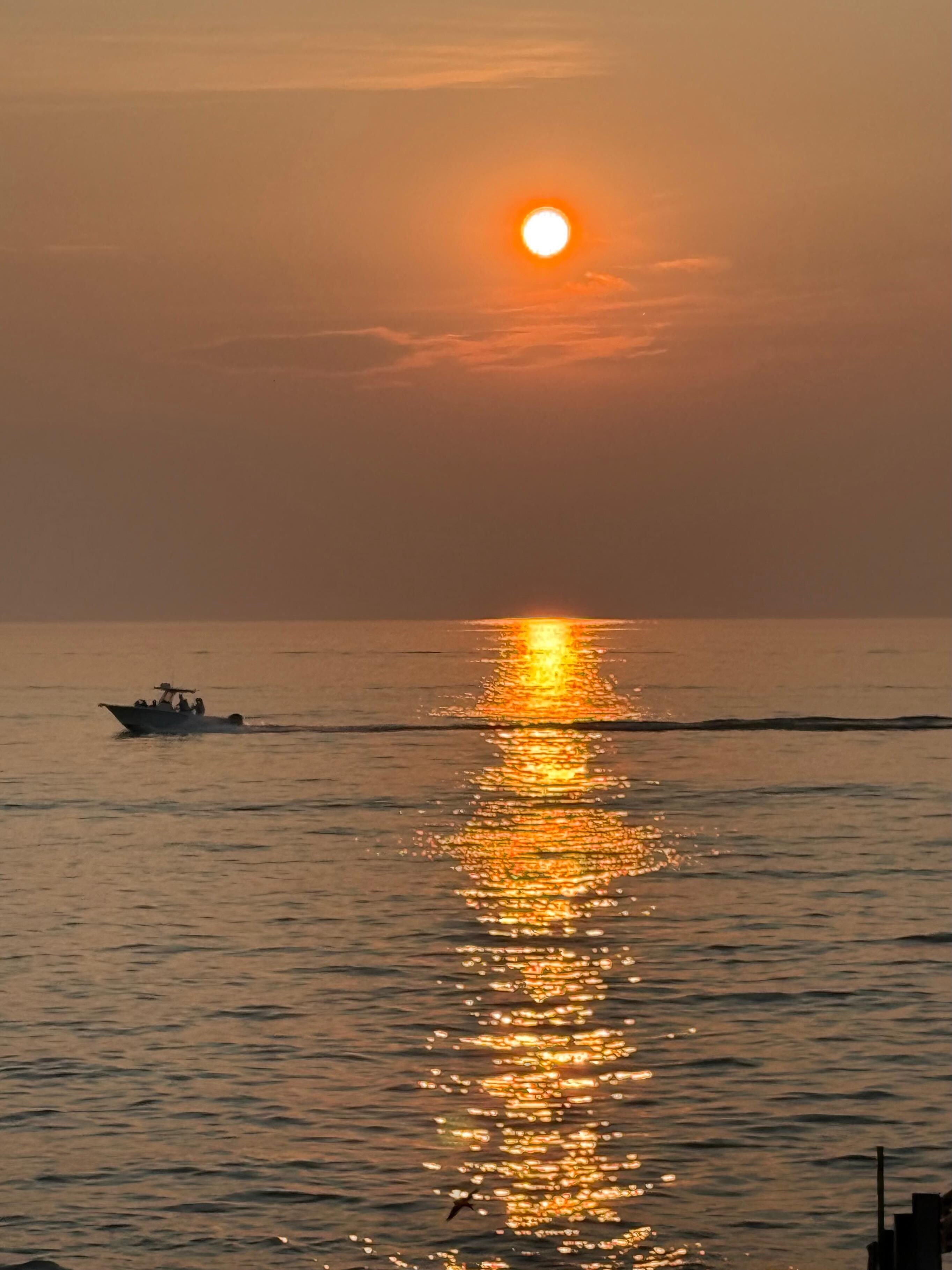 Sunset on the west side of the island