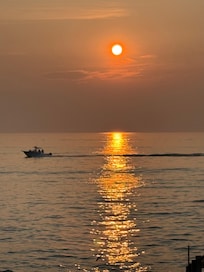 Sunset on the west side of the island