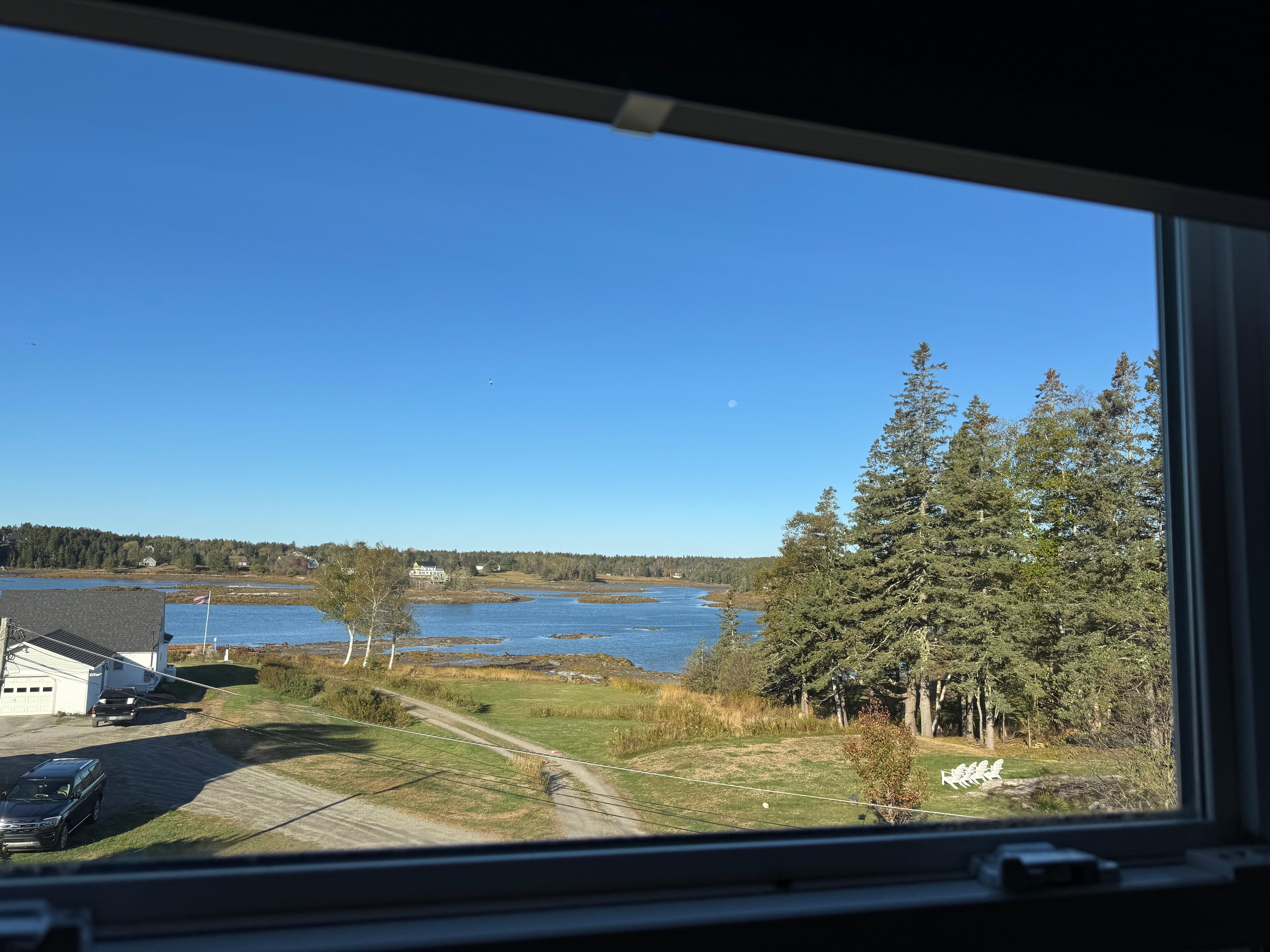 View of the harbor from the house.