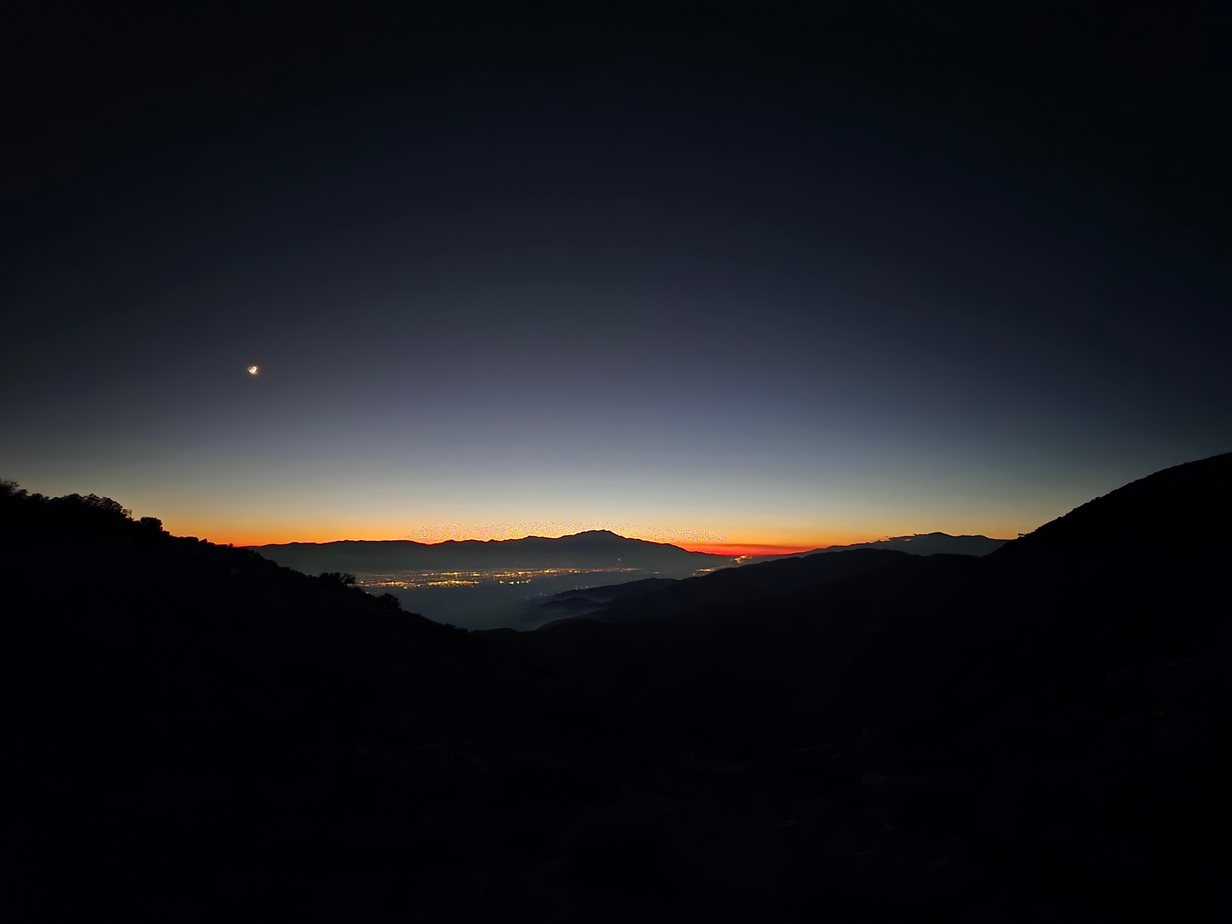 View from Keys just after sunset