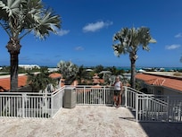 View from hot tub area.