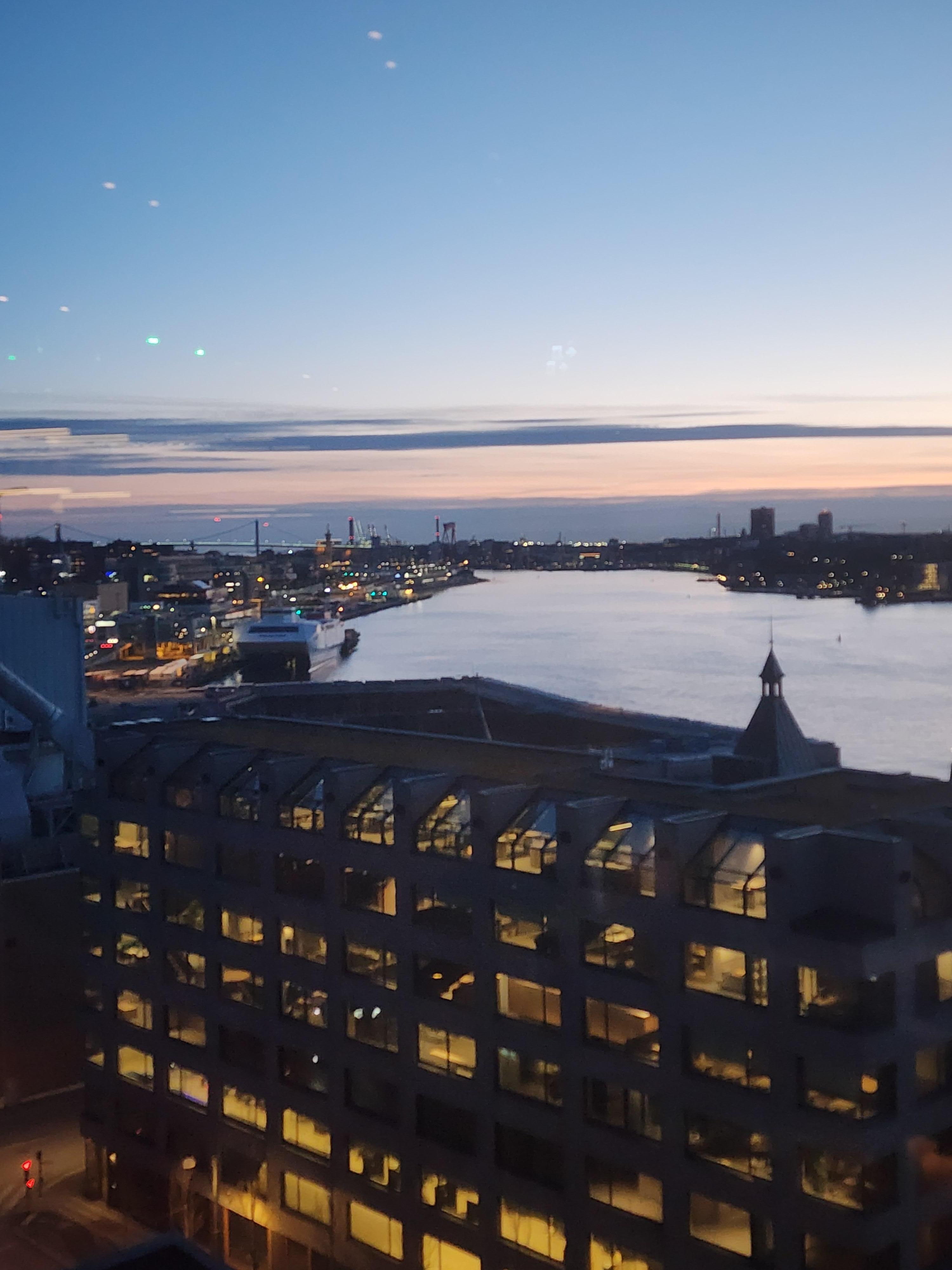 Evening view from the skybar