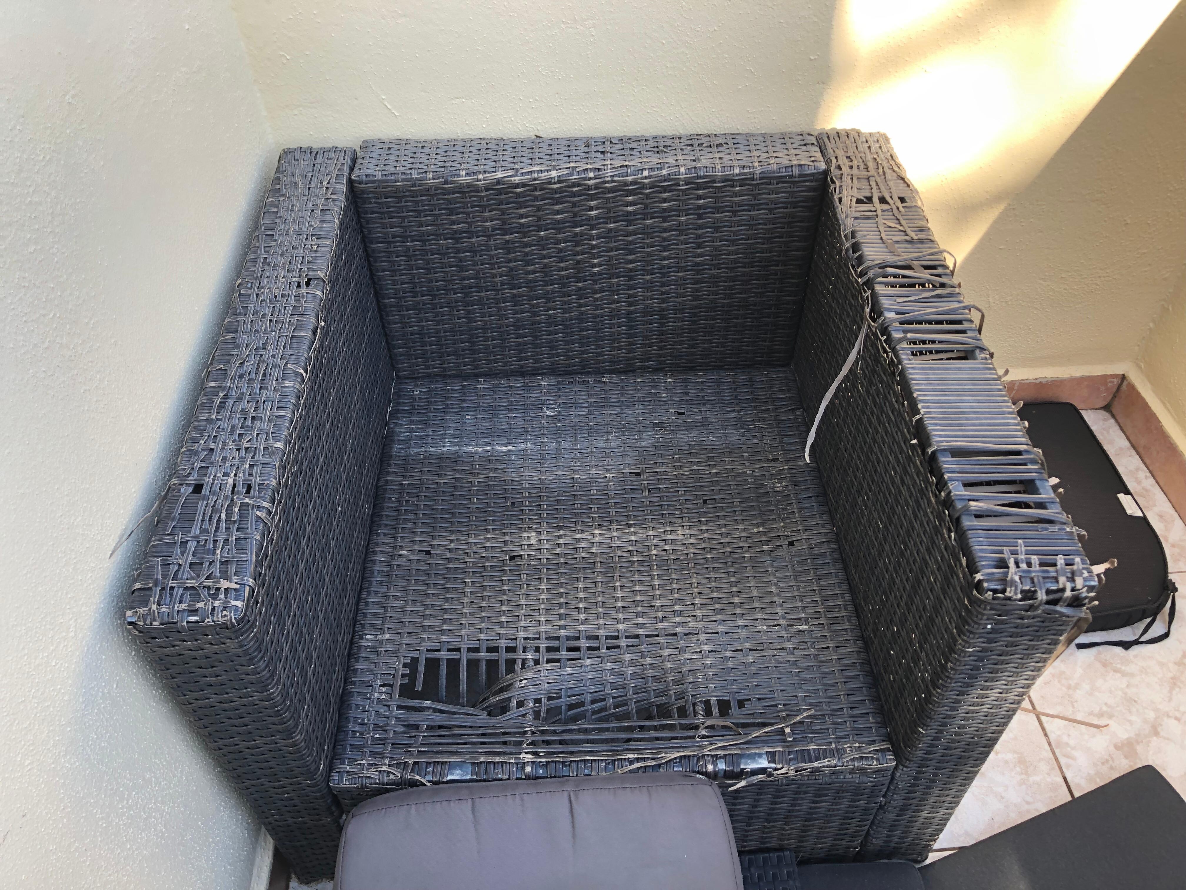 Fauteuil sur la terrasse