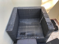 Fauteuil sur la terrasse