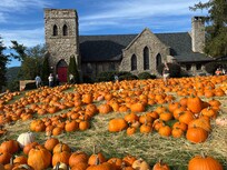 Pumpkin patch at nearby church