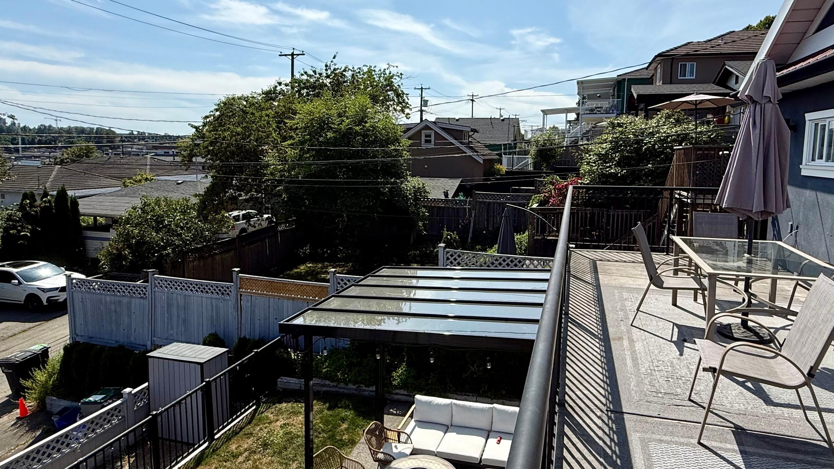 View from the back porch