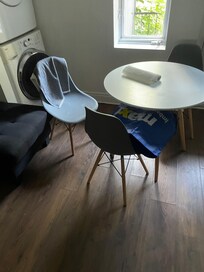 Messy dining area