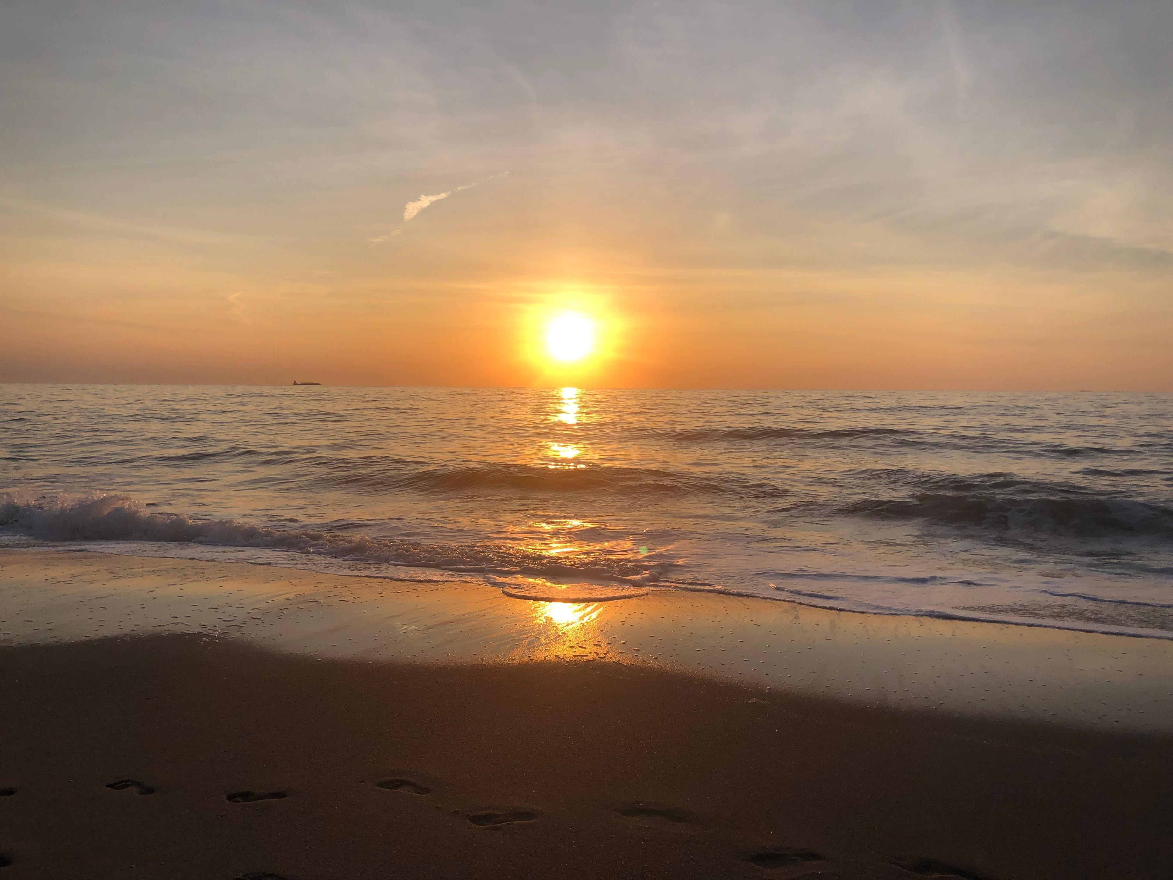 Beautiful sunrise from Dewey Beach. 