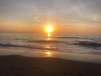 Beautiful sunrise from Dewey Beach.