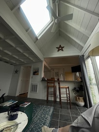 Beautiful high ceiling & skylight