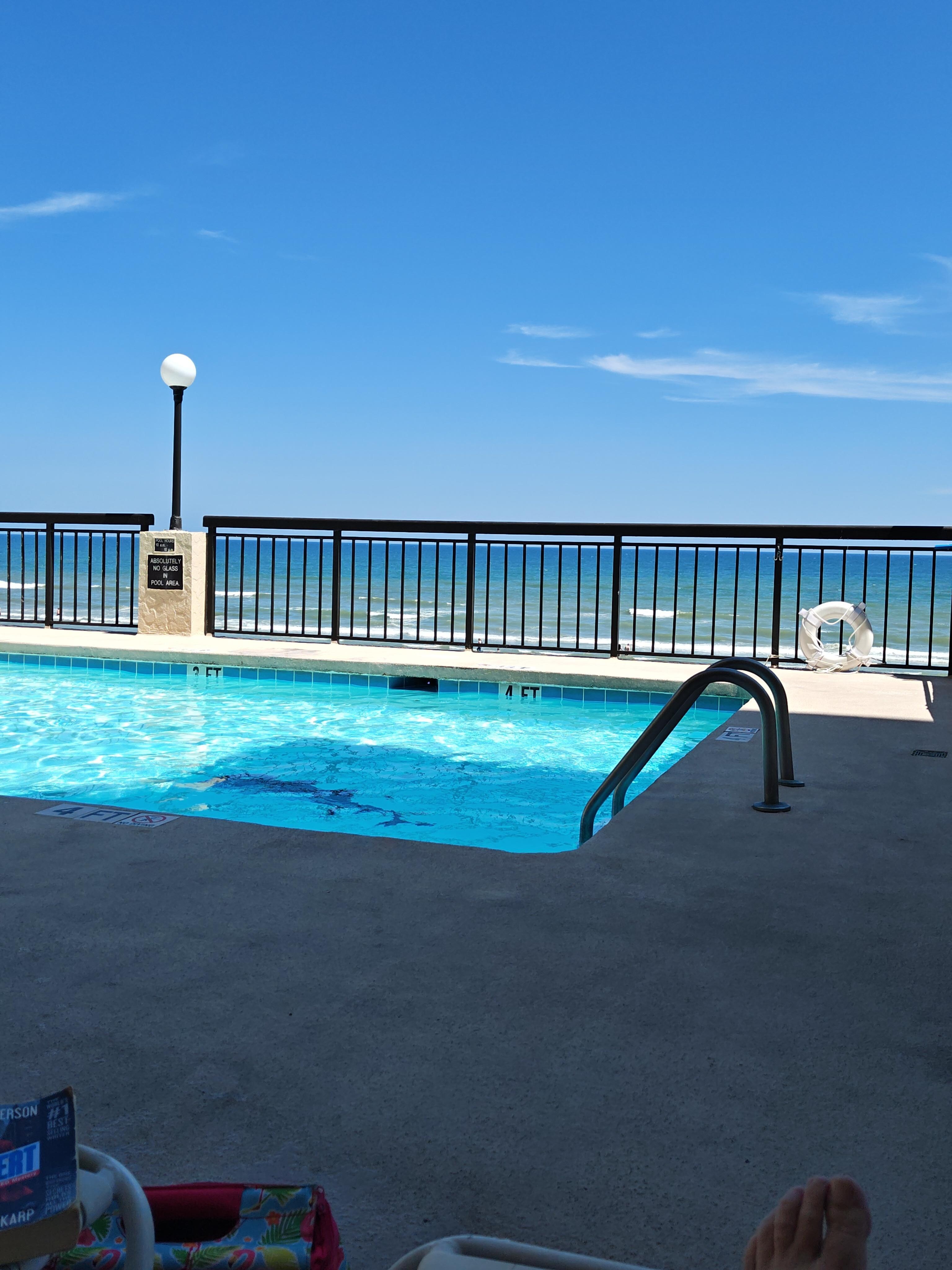 At the pool on the 4th floor.