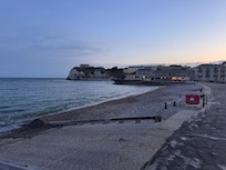 View of the hotel from the beach