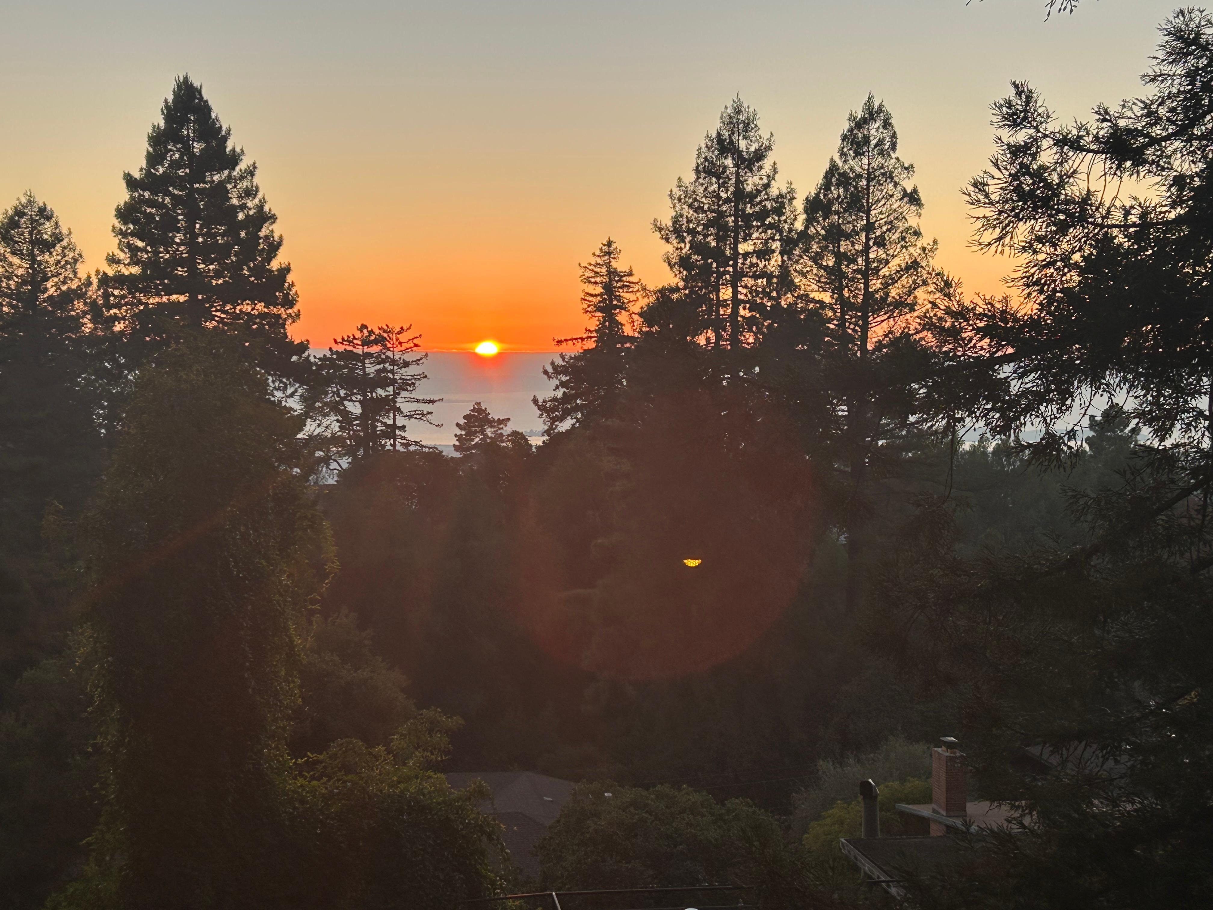 Sunset from the deck