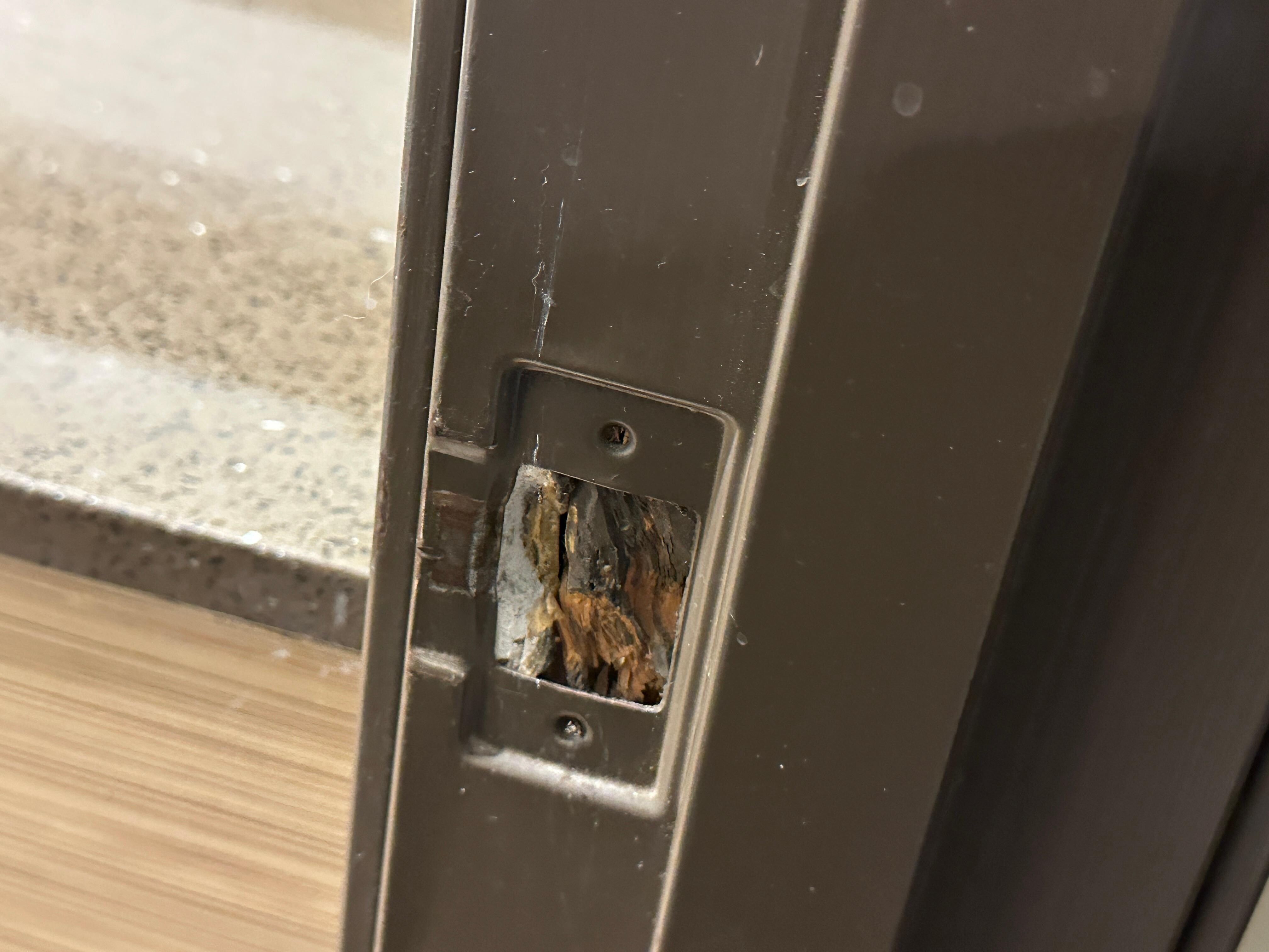 No knob on restroom door