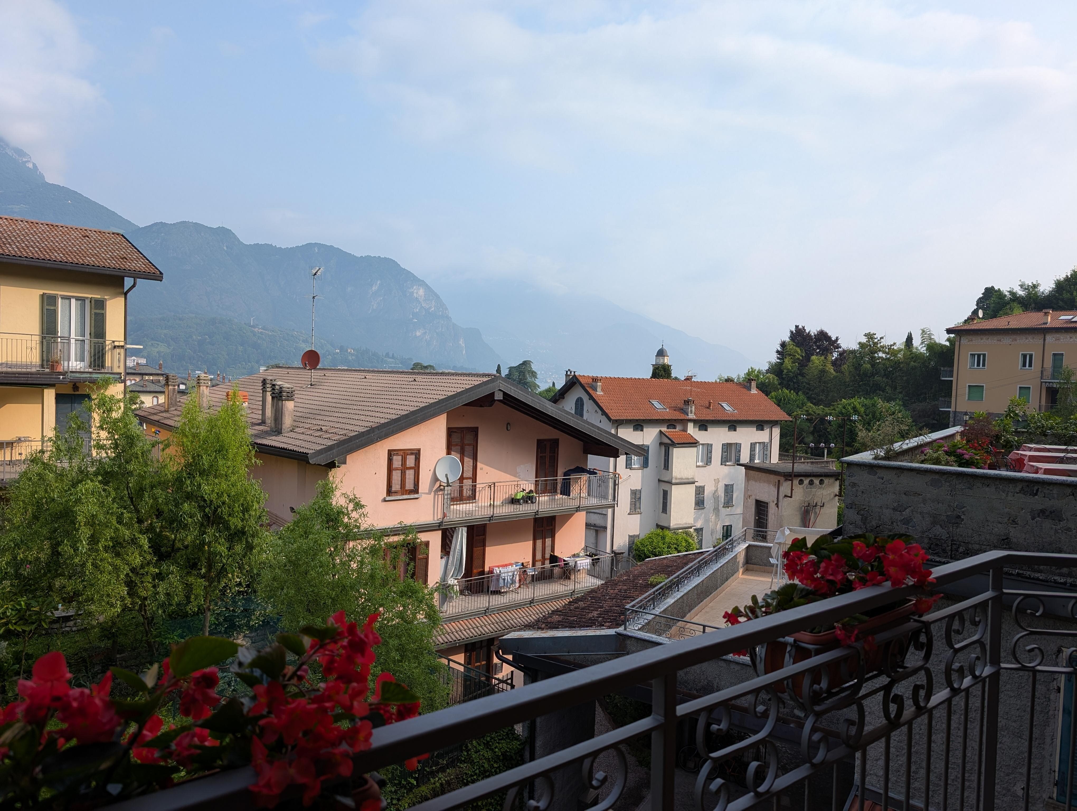 View from the peaceful balcony, which also featured the sounds of a stream