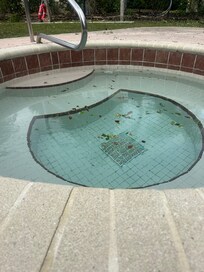Broken hot tub