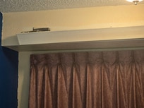 Cracks/peeled unsure what kind of moisture
Couldn't take of bathroom no light that worked and I forgot the floor