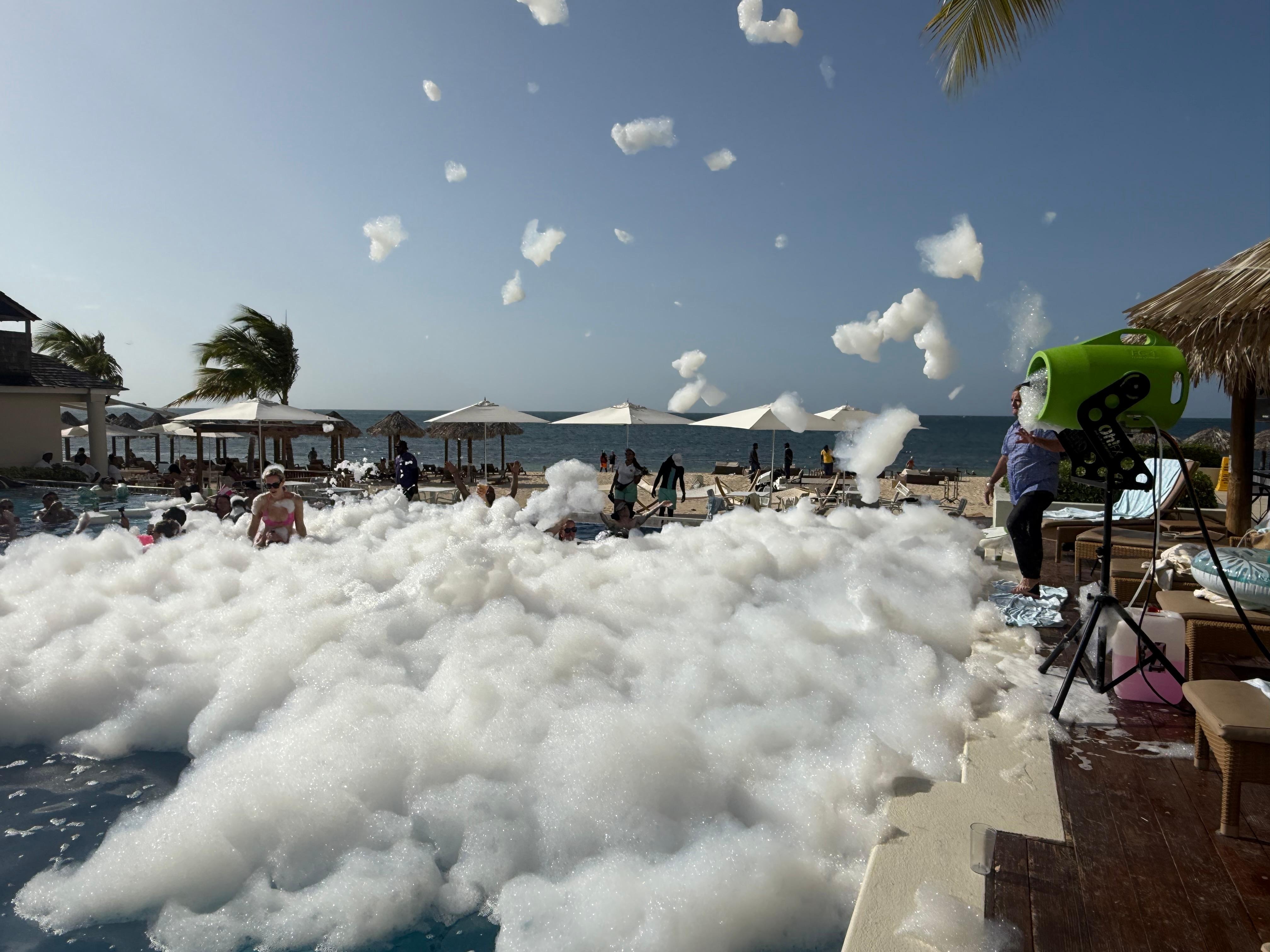 Foam pool party