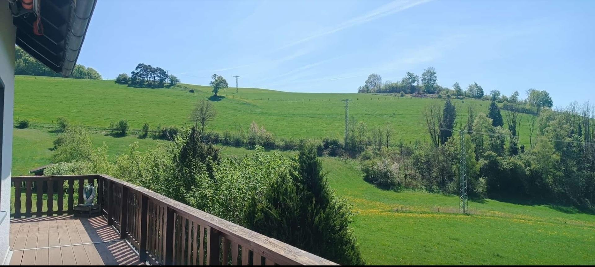 Blick vom Balkon