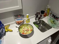 Très apprécié le comptoir lavabo dans la suite pour se préparer de la bouffe, avec micro onde. Frigo dans TOUT les chambres.
