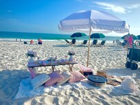 Beachside Blankets private picnic setup was amazing!