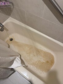 Water in tub