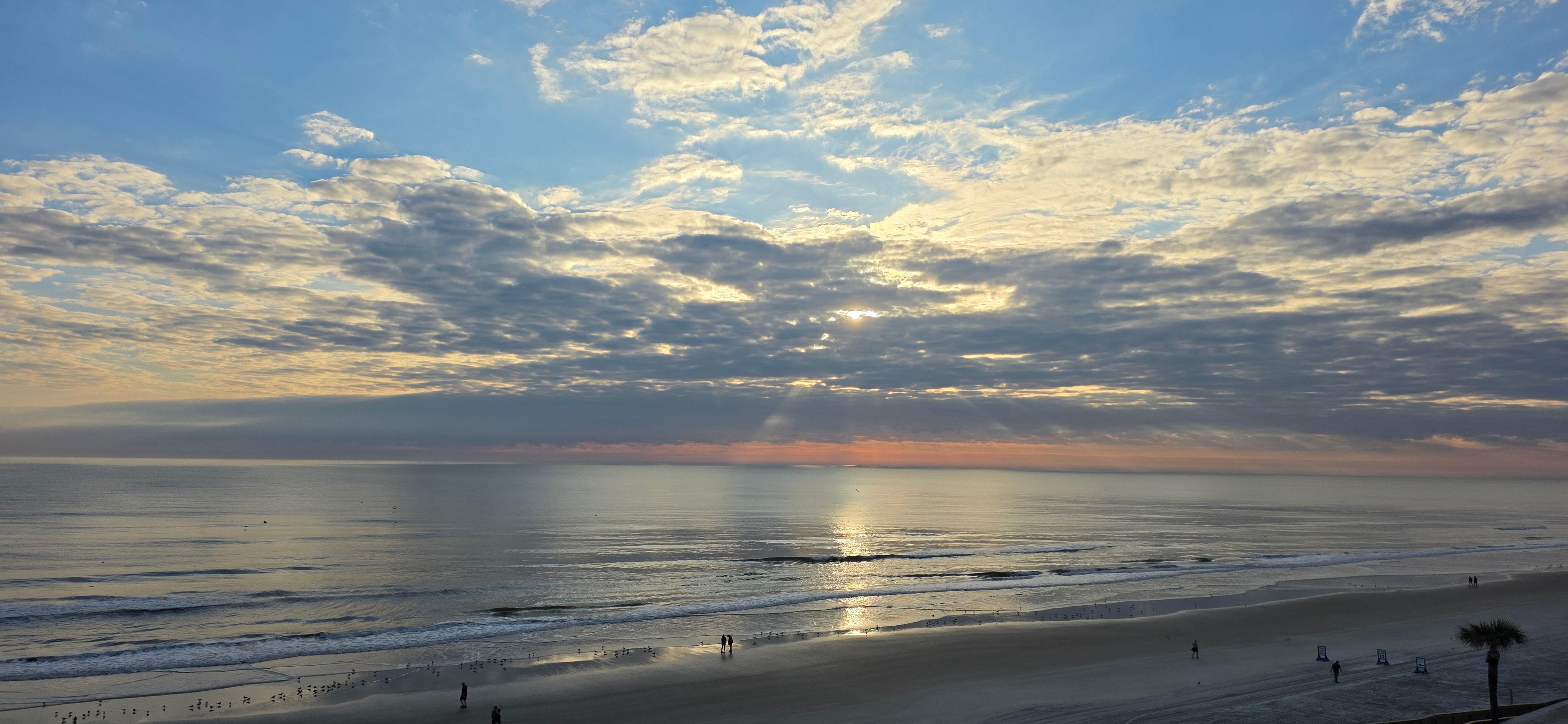 Beautiful view of sunrises right from the balcony!