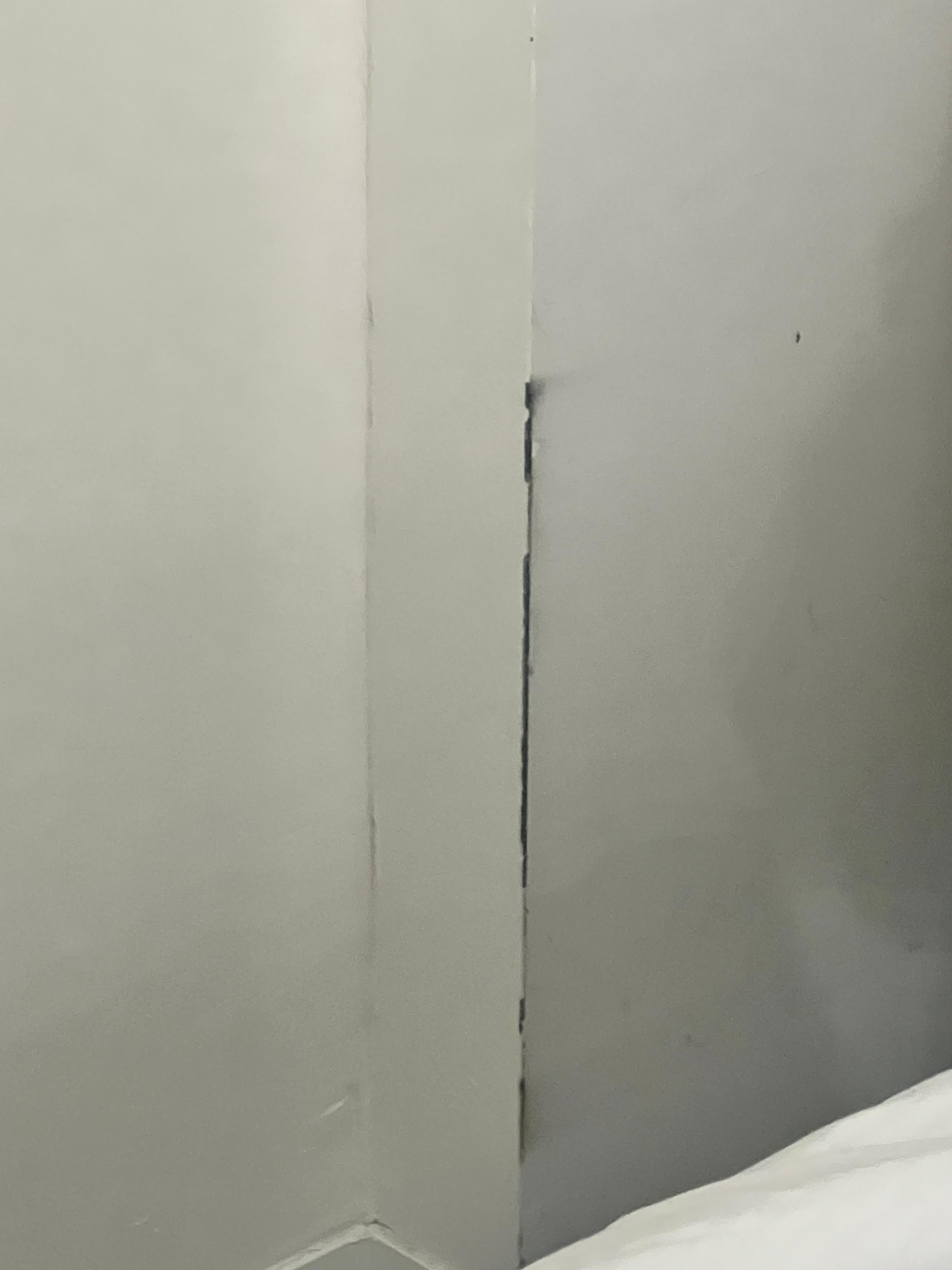 There was a lot of wear and tear on the walls 