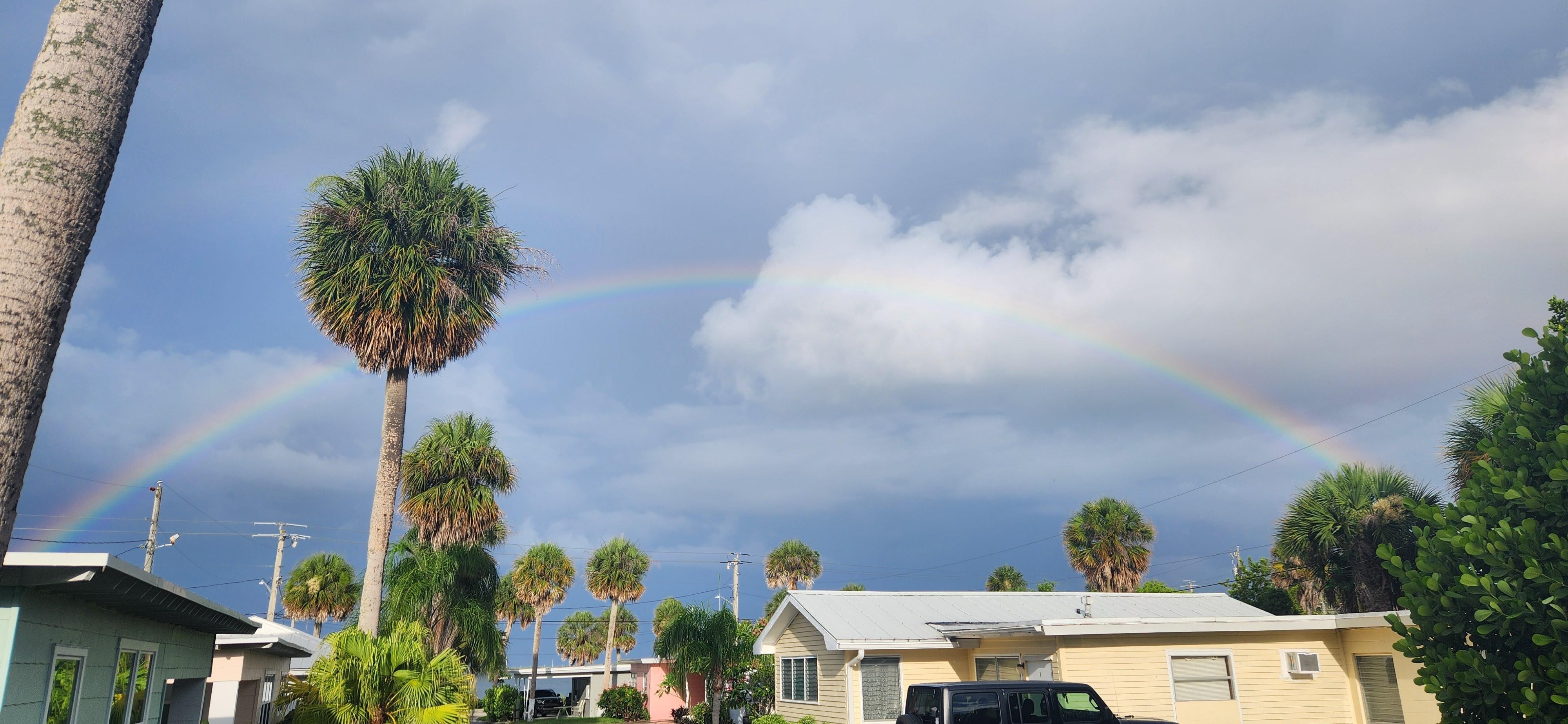 Rain brings rainbows