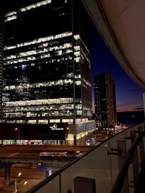 The view from the balcony.