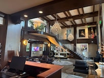 The lobby is beautiful